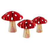 Honeycomb Toadstool Decorations 3pk